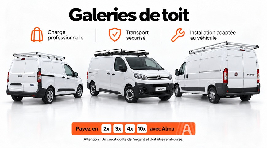 Galeries de toit pour utilitaires et pick-up